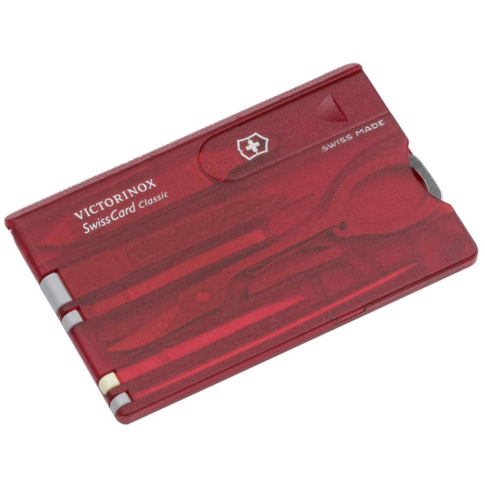 VICTORINOX Swiss Card V-0.71 00.T rojo transparente VICTORINOX Swiss Card V-0.71 00.T rojo transparente