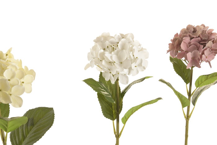 DKD Home Decor Flores de Hortensia Plásticas Surtidas 23x23x65 cm