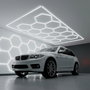 Lámpara LED hexagonal 6000K - 14 hexágonos 56cm + Rectángulo 500cm