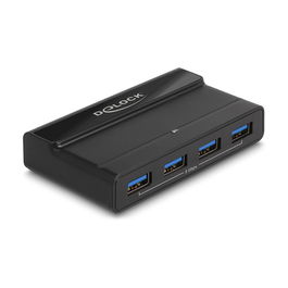 DeLOCK Conmutador USB 5 Gbps Switch 4 x Dispositivo y 2 x Host, 5 Gbit/s, Negro, 54 x 92 x 19 mm