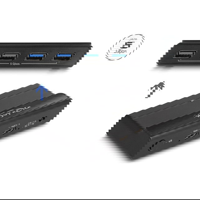 DeLOCK Conmutador USB 5 Gbps Switch 4 x Dispositivo y 2 x Host, 5 Gbit/s, Negro, 54 x 92 x 19 mm DeLOCK Conmutador USB 5 Gbps Switch 4 x Dispositivo y 2 x Host, 5 Gbit/s, Negro, 54 x 92 x 19 mm