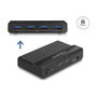 DeLOCK Conmutador USB 5 Gbps Switch 4 x Dispositivo y 2 x Host, 5 Gbit/s, Negro, 54 x 92 x 19 mm