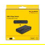 DeLOCK Conmutador USB 5 Gbps Switch 4 x Dispositivo y 2 x Host, 5 Gbit/s, Negro, 54 x 92 x 19 mm