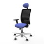 PIQUERAS Y CRESPO Silla de oficina Zulema Azul claro y Negro