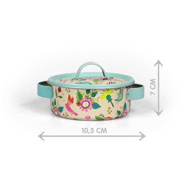 Jugatoys Menaje de cocina de metal con flores y accesorios Jugatoys Menaje de cocina de metal con flores y accesorios