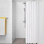 Exma Cortina de Baño Basic Blanca 180 x 180 cm Impermeable Anti-moho Apta Lavadora