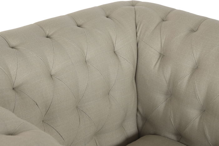 DKD Home Decor Sillón Toscana Mango y Poliéster Verde Claro Marrón Claro 90 x 79 x 101 cm