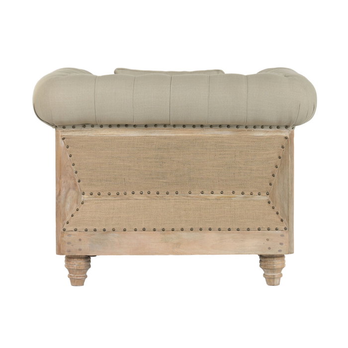 DKD Home Decor Sillón Toscana Mango y Poliéster Verde Claro Marrón Claro 90 x 79 x 101 cm DKD Home Decor Sillón Toscana Mango y Poliéster Verde Claro Marrón Claro 90 x 79 x 101 cm