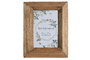 DKD Home Decor Marco de Fotos 10x15 de Mango y Cristal Natural