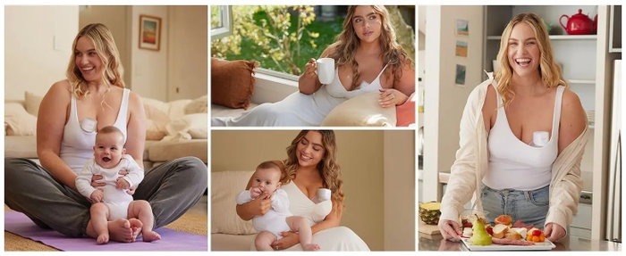 MOMCOZY Sacaleches Individual Portátil S12 Pro Blanco