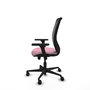 PIQUERAS Y CRESPO Silla de oficina Zulema Rosa con Mecanismo Sincro/Traslack