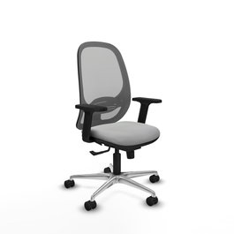 PIQUERAS Y CRESPO Silla de oficina Cilanco Gris con mecanismo Sincro