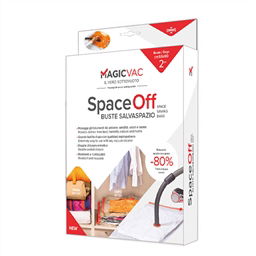 Magic Vac ACB0003 2 Bolsas Salva-Espacio 55x90 cm para Guardar Ropa y Textiles