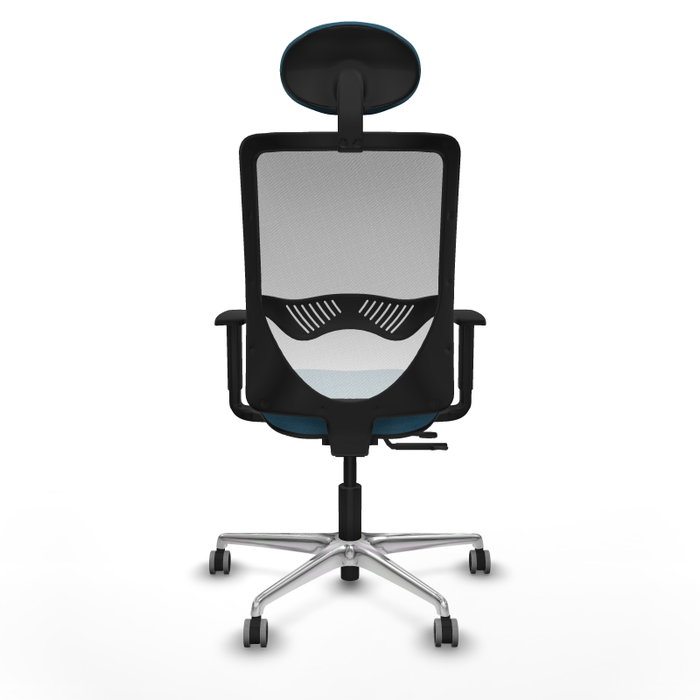 PIQUERAS Y CRESPO Silla de oficina Zulema con mecanismo Sincro/Traslack, Verde petróleo y Blanco PIQUERAS Y CRESPO Silla de oficina Zulema con mecanismo Sincro/Traslack, Verde petróleo y Blanco