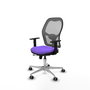 PIQUERAS Y CRESPO Silla de oficina Jorquera con mecanismo Sincro/Traslack, Lila y Gris