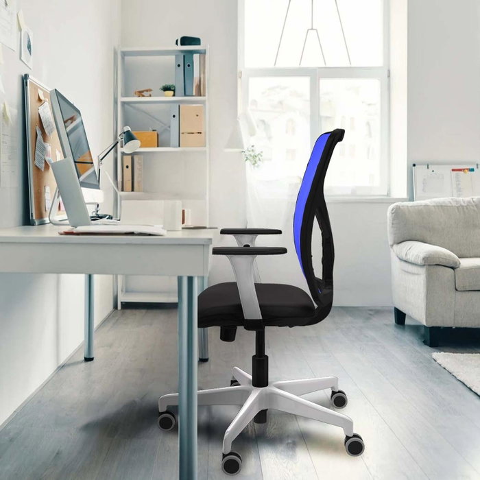 PIQUERAS Y CRESPO Silla de oficina Motilla Naranja y Azul PIQUERAS Y CRESPO Silla de oficina Motilla Naranja y Azul