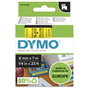 DYMO Cinta D1 Negro sobre Amarillo 6mm x 7m