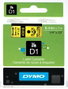 Dymo Cinta D1 Negro sobre amarillo 6mm x 7m