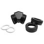 Phanteks Glacier Adaptador 45 Grados 12mm OD a 12mm OD Hardtube, Negro