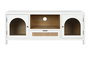 DKD Home Decor Mueble TV Scandi Blanco Natural 120 x 40 x 50 cm