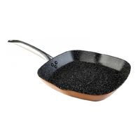 WECOOK Rejilla de Parrilla con Rayas 28 x 28 cm