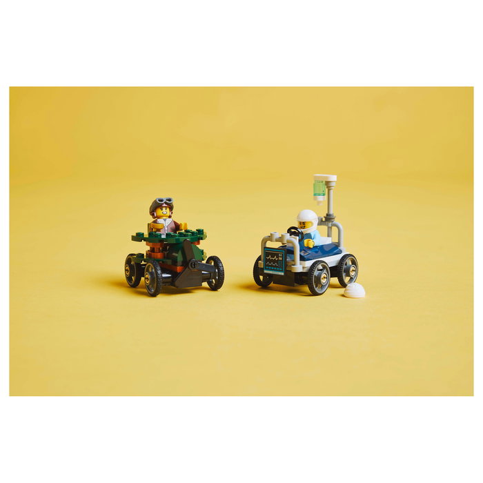 LEGO 60459 City Avi3n vs. Cama de Hospital, Juego de Construcci3n, 70 Piezas, 5+ Anos