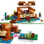 LEGO 21256 Minecraft La Casa de la Rana, Juguete con Minifiguras de Animales, Personajes: Zombi y Explorador