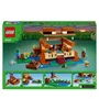 LEGO 21256 Minecraft La Casa de la Rana, Juguete con Minifiguras de Animales, Personajes: Zombi y Explorador