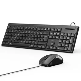 Vention Combo KTYBG-EN Teclado y Ratón con Cable Negro (Inglés)