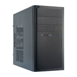 Chieftec HT-01B-OP Mini Tower PC Negro micro ATX Aluminio Hogar / Oficina