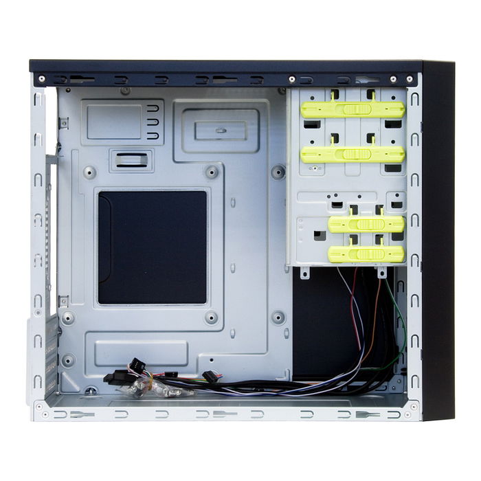 Chieftec HT-01B-OP Mini Tower PC Negro micro ATX Aluminio Hogar / Oficina