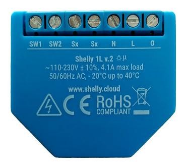 Shelly Relais 1L Gen3 WLAN BT Shelly Relais 1L Gen3 WLAN BT