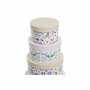 DKD Home Decor Set de 10 Cajas de Cartón Redondas Multicolor