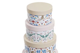 DKD Home Decor Caja Moderno Multicolor Amarillo 37.5 x 37.5 x 18 cm Set de 10