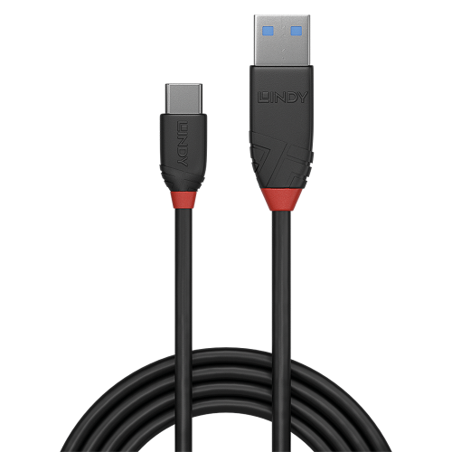 Lindy Cable USB 3.2 Gen 1 de Tipo A a USB C, 1 m, Negro Lindy Cable USB 3.2 Gen 1 de Tipo A a USB C, 1 m, Negro