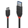 Lindy Cable USB 3.2 Gen 1 de Tipo A a USB C, 1 m, Negro