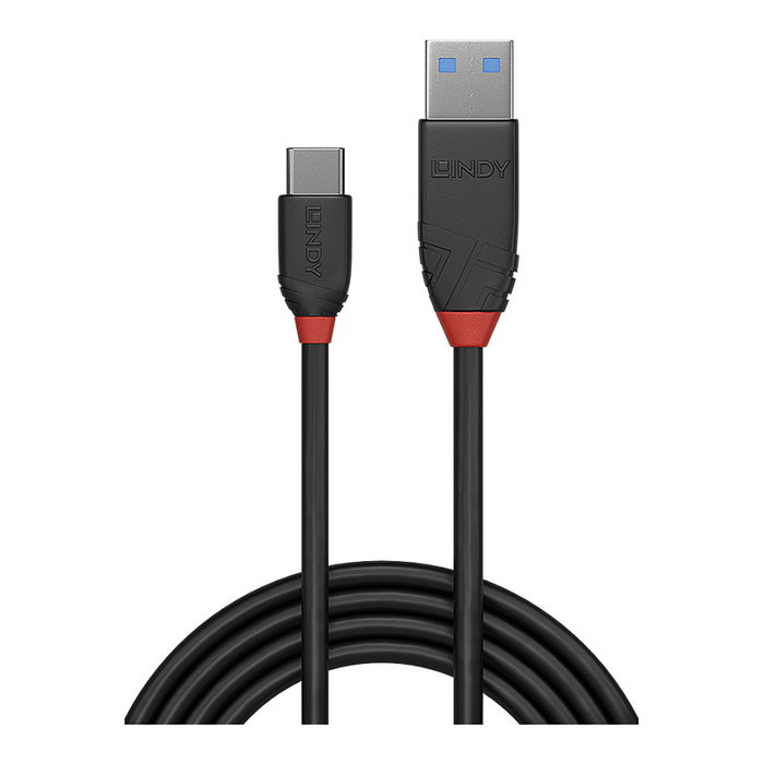 Lindy Cable USB 3.2 Gen 1 de Tipo A a USB C, 1 m, Negro Lindy Cable USB 3.2 Gen 1 de Tipo A a USB C, 1 m, Negro