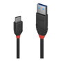 Lindy Cable USB 3.2 Gen 1 de Tipo A a USB C, 1 m, Negro