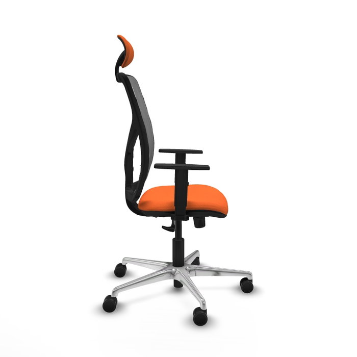 PIQUERAS Y CRESPO Silla de oficina Motilla con mecanismo Sincro, Naranja y Gris PIQUERAS Y CRESPO Silla de oficina Motilla con mecanismo Sincro, Naranja y Gris