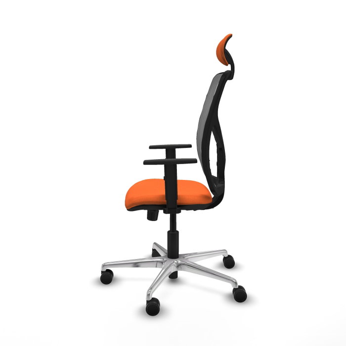 PIQUERAS Y CRESPO Silla de oficina Motilla con mecanismo Sincro, Naranja y Gris PIQUERAS Y CRESPO Silla de oficina Motilla con mecanismo Sincro, Naranja y Gris