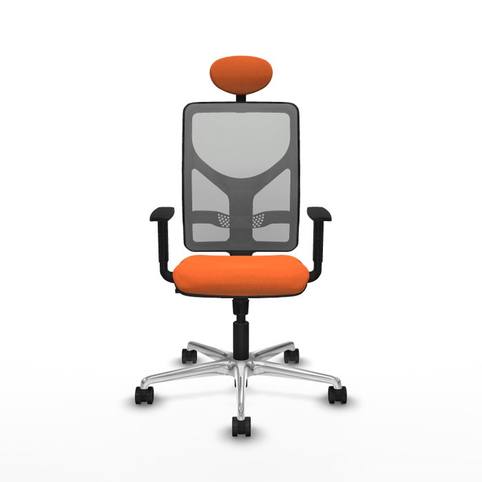 PIQUERAS Y CRESPO Silla de oficina Motilla con mecanismo Sincro, Naranja y Gris PIQUERAS Y CRESPO Silla de oficina Motilla con mecanismo Sincro, Naranja y Gris