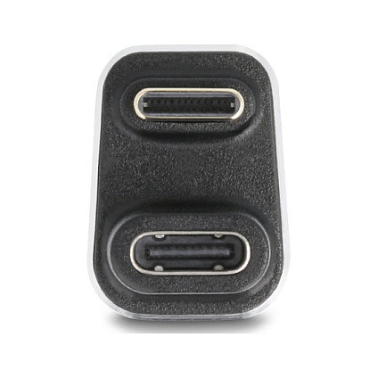 DeLOCK Adaptador USB-C 180° 40 Gbps PD 3.1 240W Violeta