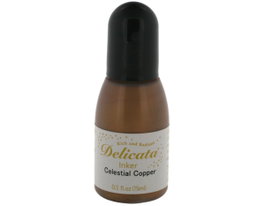 Tsukineko Tinta DELICATA Cobre Celestial Metálico Brillante 15ml