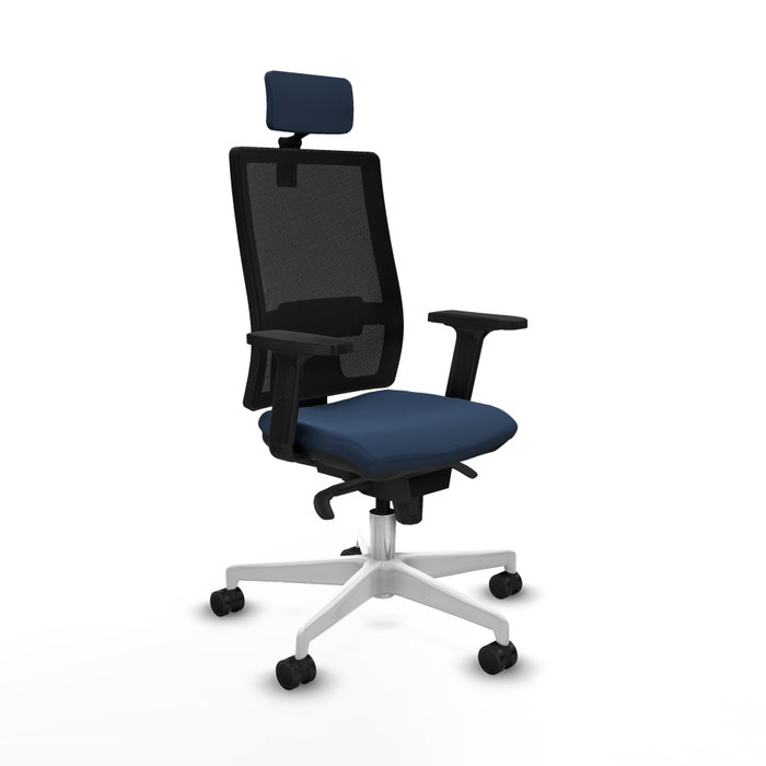 PIQUERAS Y CRESPO Silla de oficina Horna con mecanismo Sincro, Azul marino y Negro PIQUERAS Y CRESPO Silla de oficina Horna con mecanismo Sincro, Azul marino y Negro