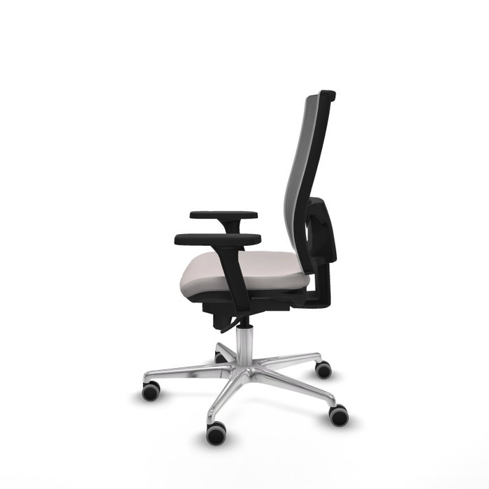PIQUERAS Y CRESPO Silla de oficina Horna con mecanismo Sincro, Blanco y Gris