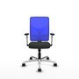 PIQUERAS Y CRESPO Silla de oficina Motilla con mecanismo Sincro, Azul y Negro