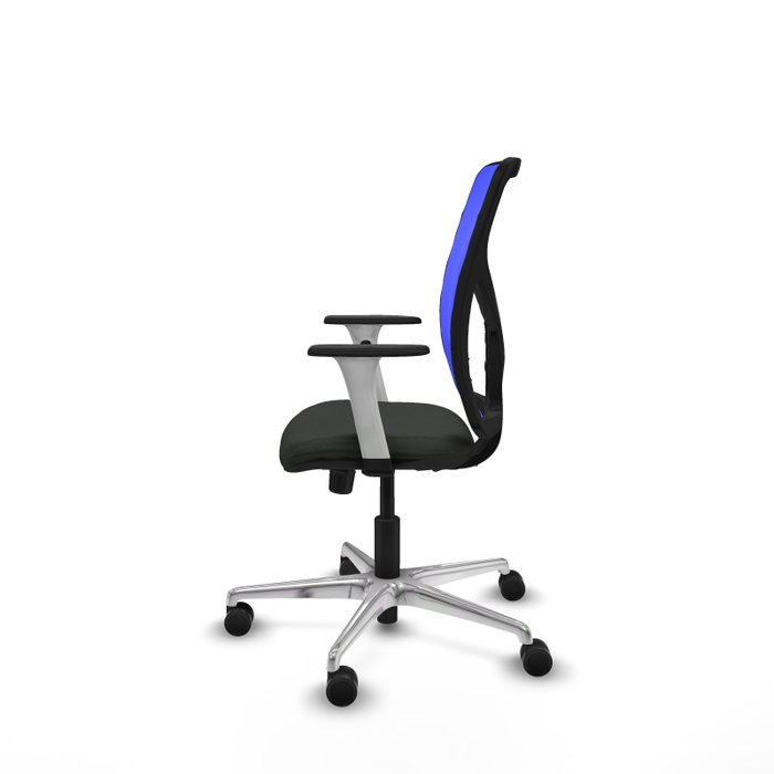 PIQUERAS Y CRESPO Silla de oficina Motilla con mecanismo Sincro, Azul y Negro