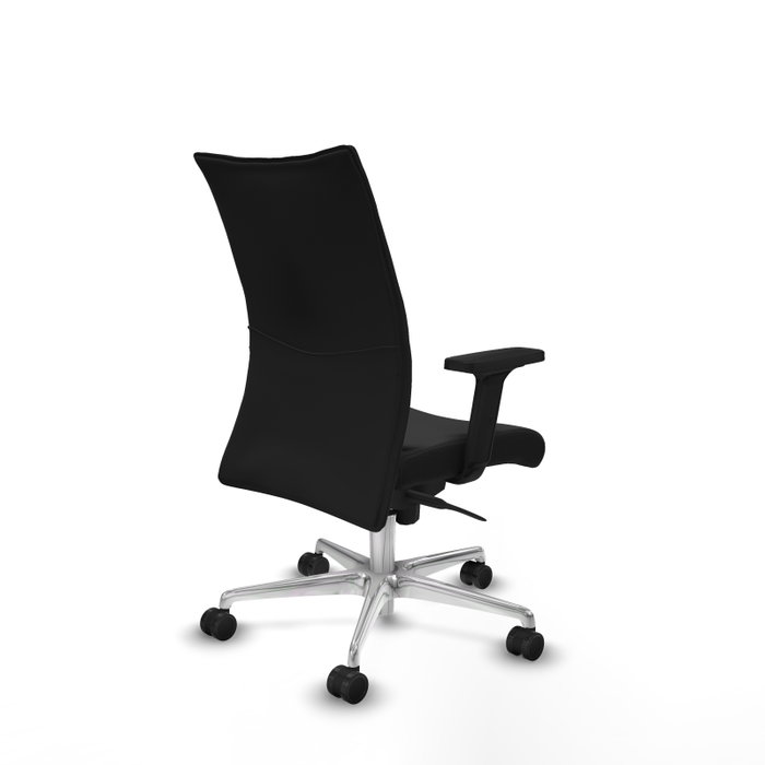 PIQUERAS Y CRESPO Silla Albacete Confidente con Mecanismo Sincro y Brazos 2D, Negro