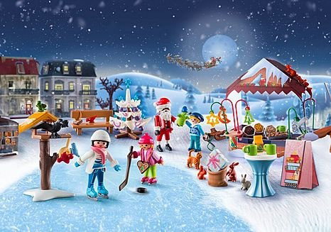 PLAYMOBIL Calendario de Adviento Viaje Mercado Navideño 71472 PLAYMOBIL Calendario de Adviento Viaje Mercado Navideño 71472