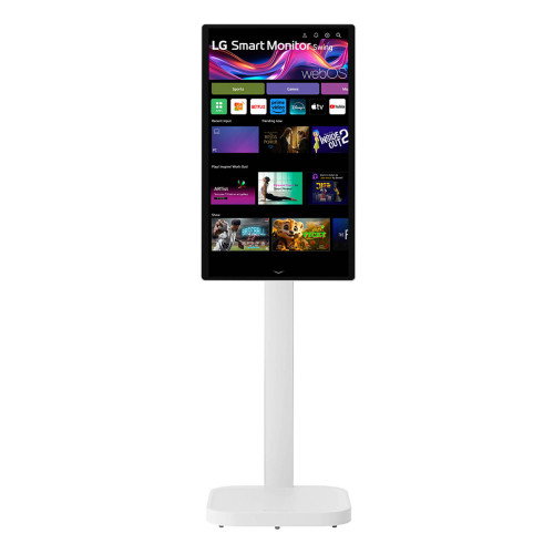 LG Swing 32U889SA Monitor Táctil 31.5 4K Blanco con Soporte sobre Ruedas